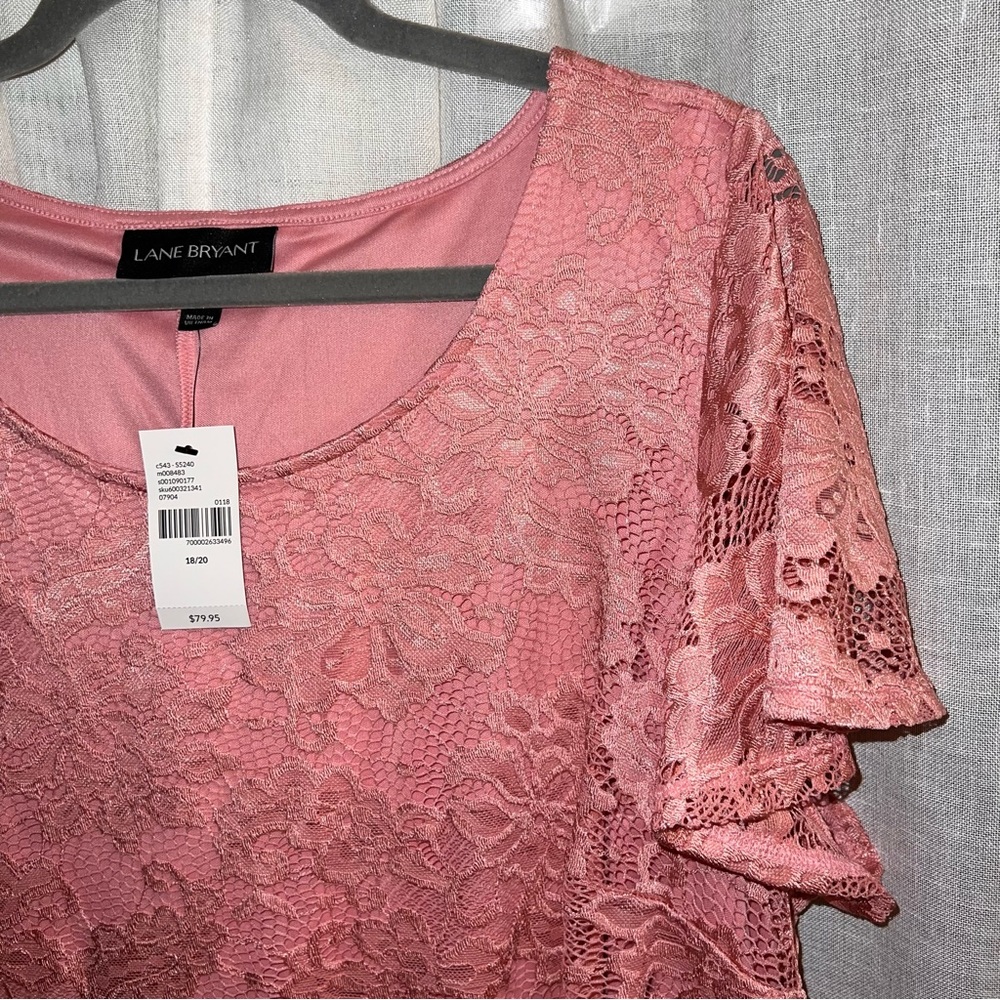 Lame Bryant Pink Lace dress